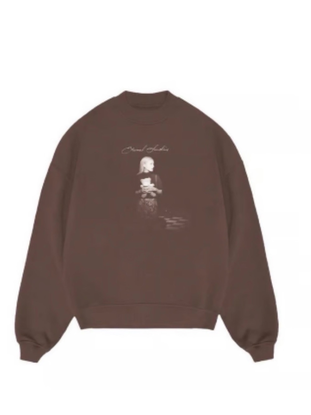 NWOT Ariana Grande Brown Graphic Crewneck Sweater from Tour